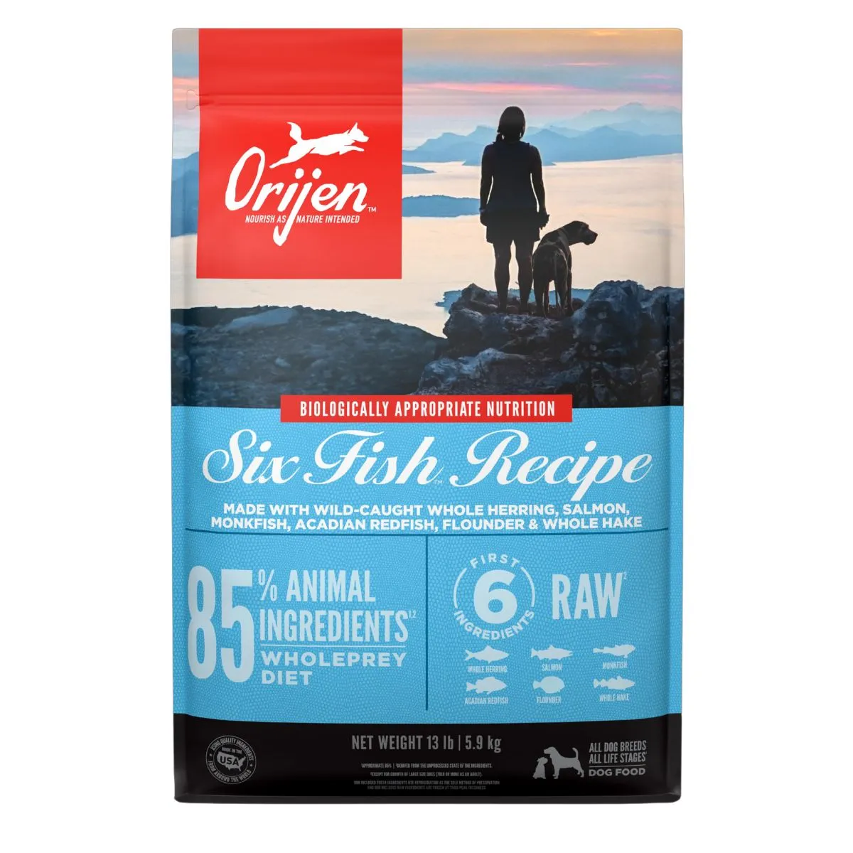 Orijen Six Fish Dry Dog Food 13lb