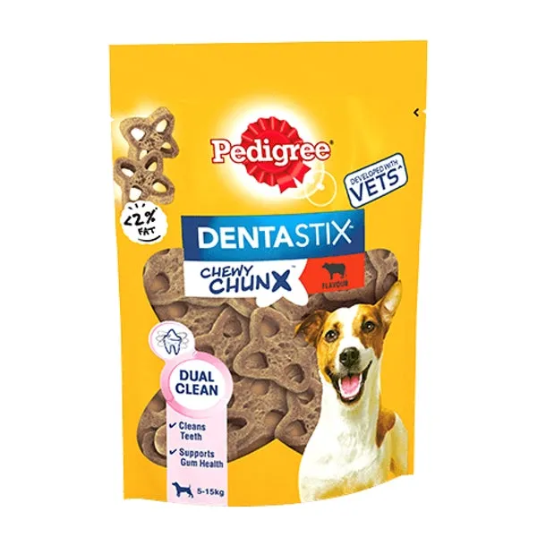 Pedigree Dentastix Chewy Chunx Mini Dog Treat Beef