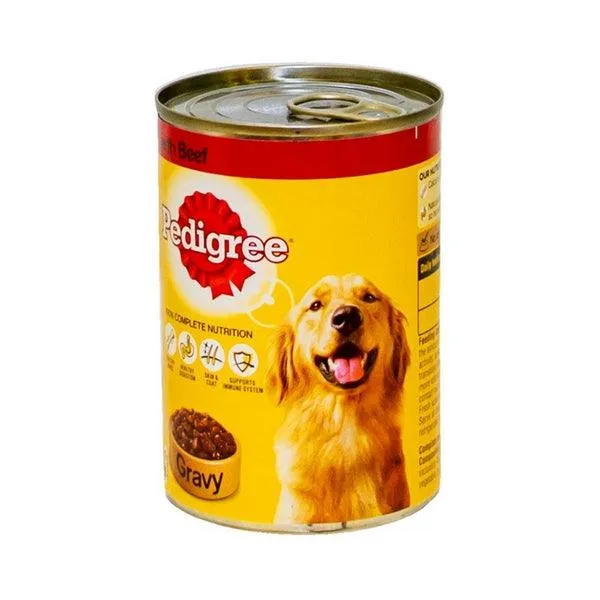 PEDIGREE DOG FOOD CHICKEN IN WITH GRAVY 400GM