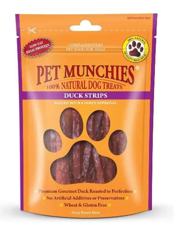 Pet Munchies Dog Treats Duck Strips