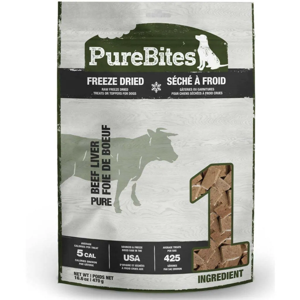 PureBites Beef Liver Freeze Dried Treats for Dogs