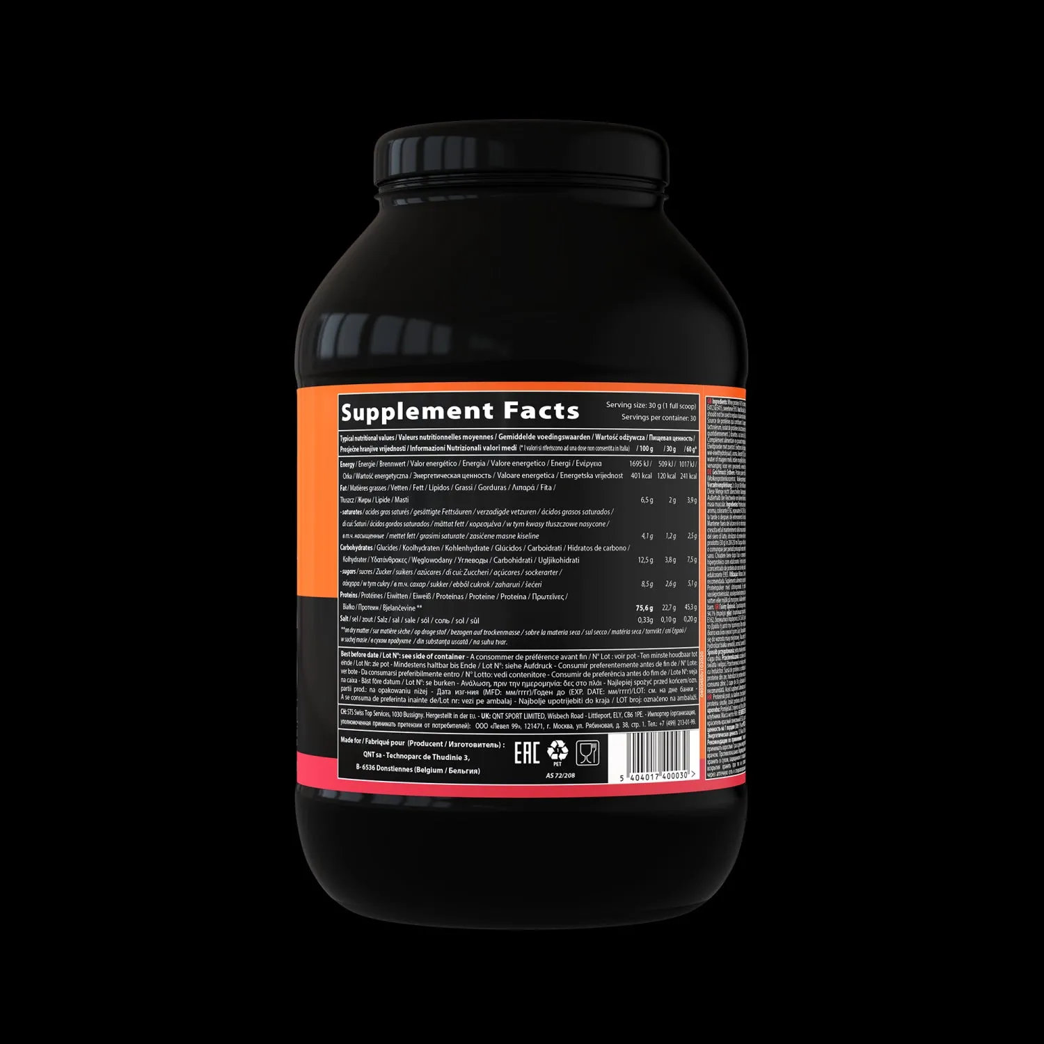 QNT Delicious Whey Protein Powder Bodybuilding Muscle Mass Growth