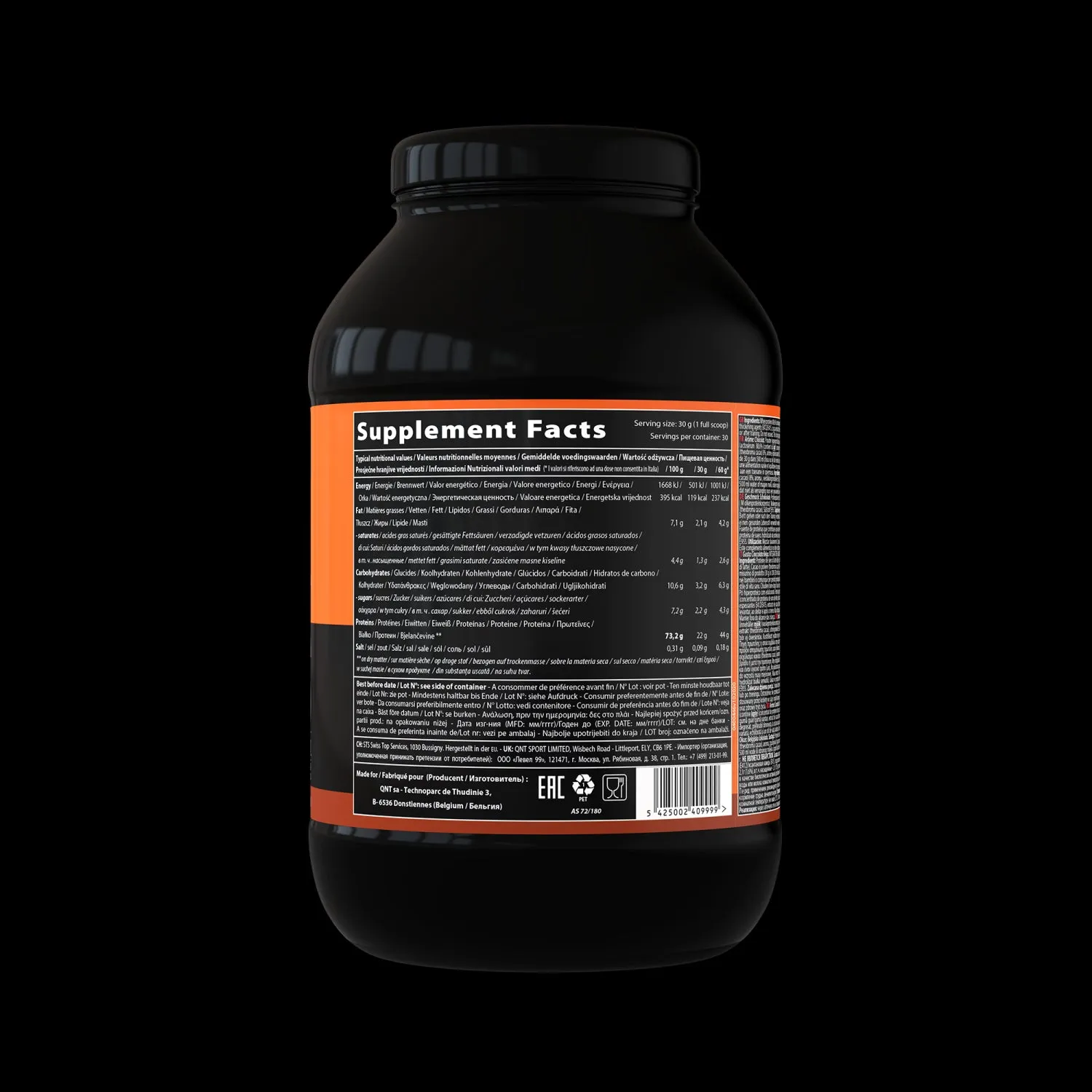 QNT Delicious Whey Protein Powder Bodybuilding Muscle Mass Growth