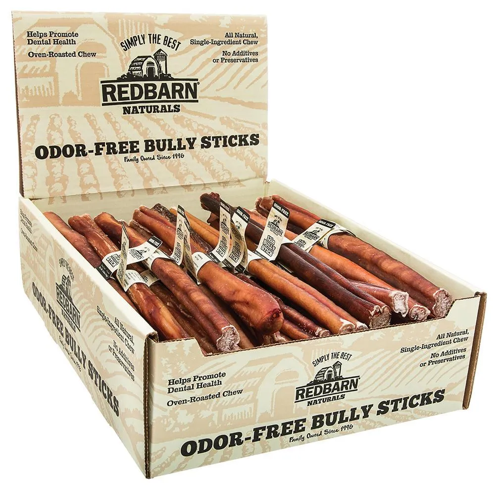 Redbarn Odor-Free Bully Stick Dog Treat, 12in