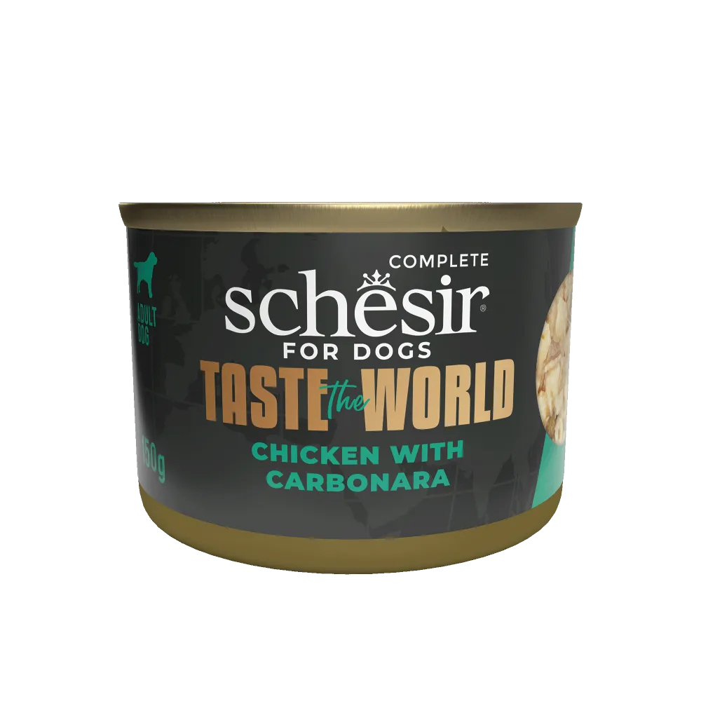 Schesir Dog Taste The World Chicken With Carbonara 150g