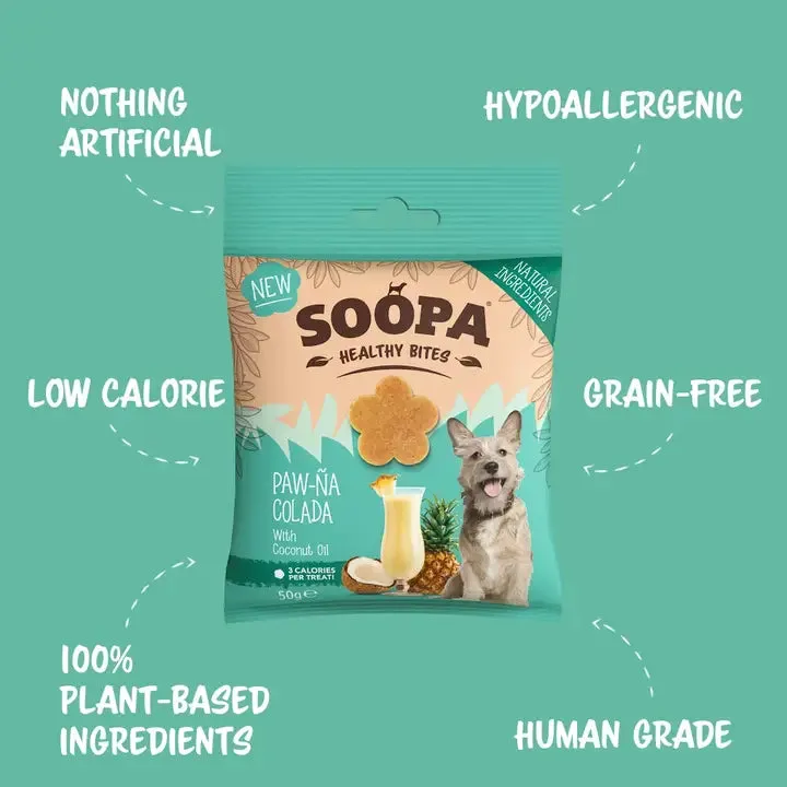 Soopa Paw-Na Colada Bites Dog Treats