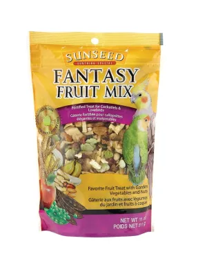 Sunseed Fantasy Fruit Mix for Cockatiels & Lovebirds 11oz