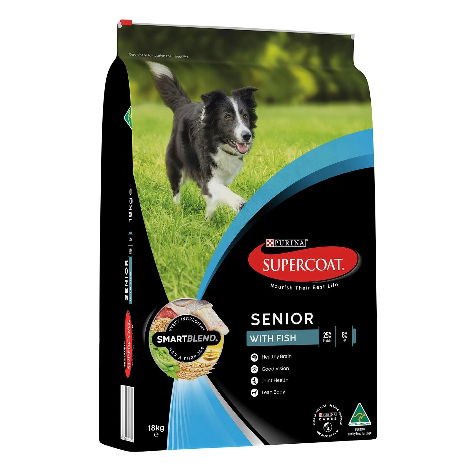 Supercoat Senior Fish Adult Dry Dog Food