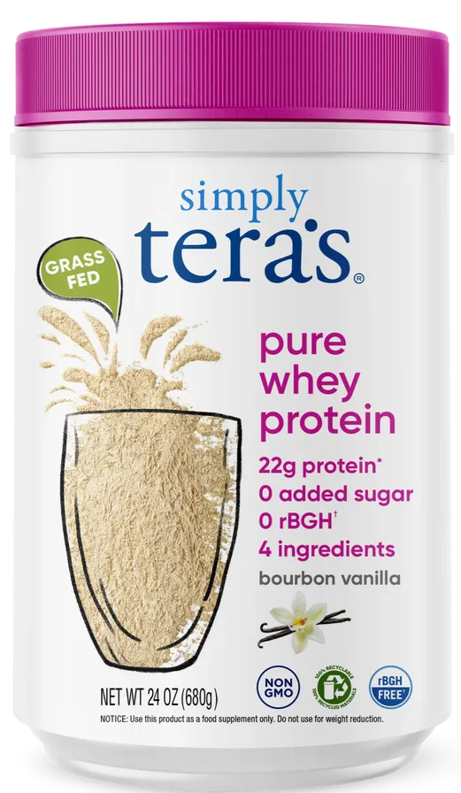 Tera's Whey Simply Pure Whey Protein Bourbon Vanilla 24oz