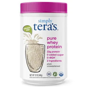 Tera's Whey Simply Pure Whey Protein Unflavored 12oz