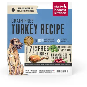 The Honest Kitchen Grain Free Turkey Recipe Dehydrated Dog Food