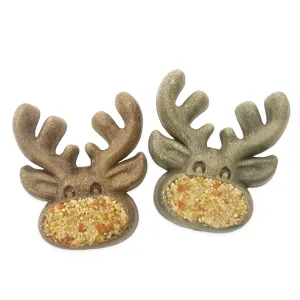 Veggie Burst Reindeer Duo | Small Pet Christmas Chews by Rosewood