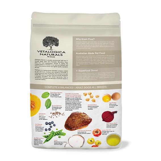 Vetalogica Naturals Grain Free Kangaroo Adult Dog Food