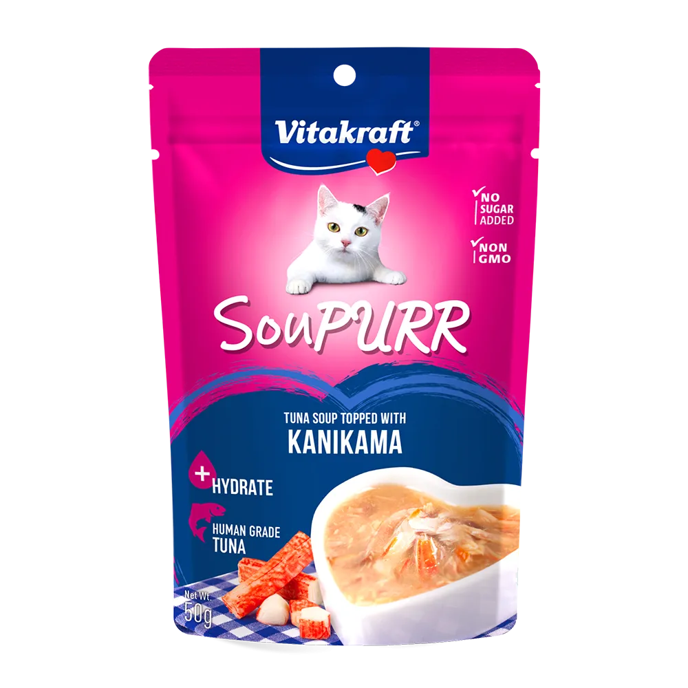 Vitakraft Cat Soupurr Tuna Soup Topped with Kanikama 50g