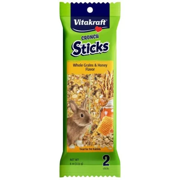 Vitakraft Whole Grains & Honey Crunch Sticks for Rabbits