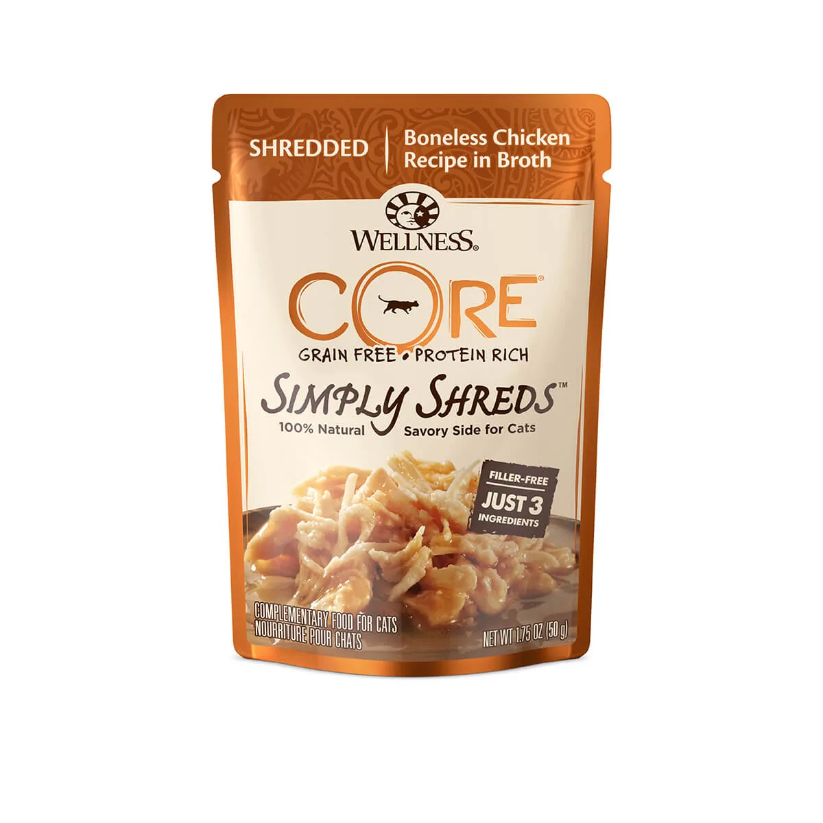 Wellness Core Simply Shreds Chicken Wet Cat Food 50G