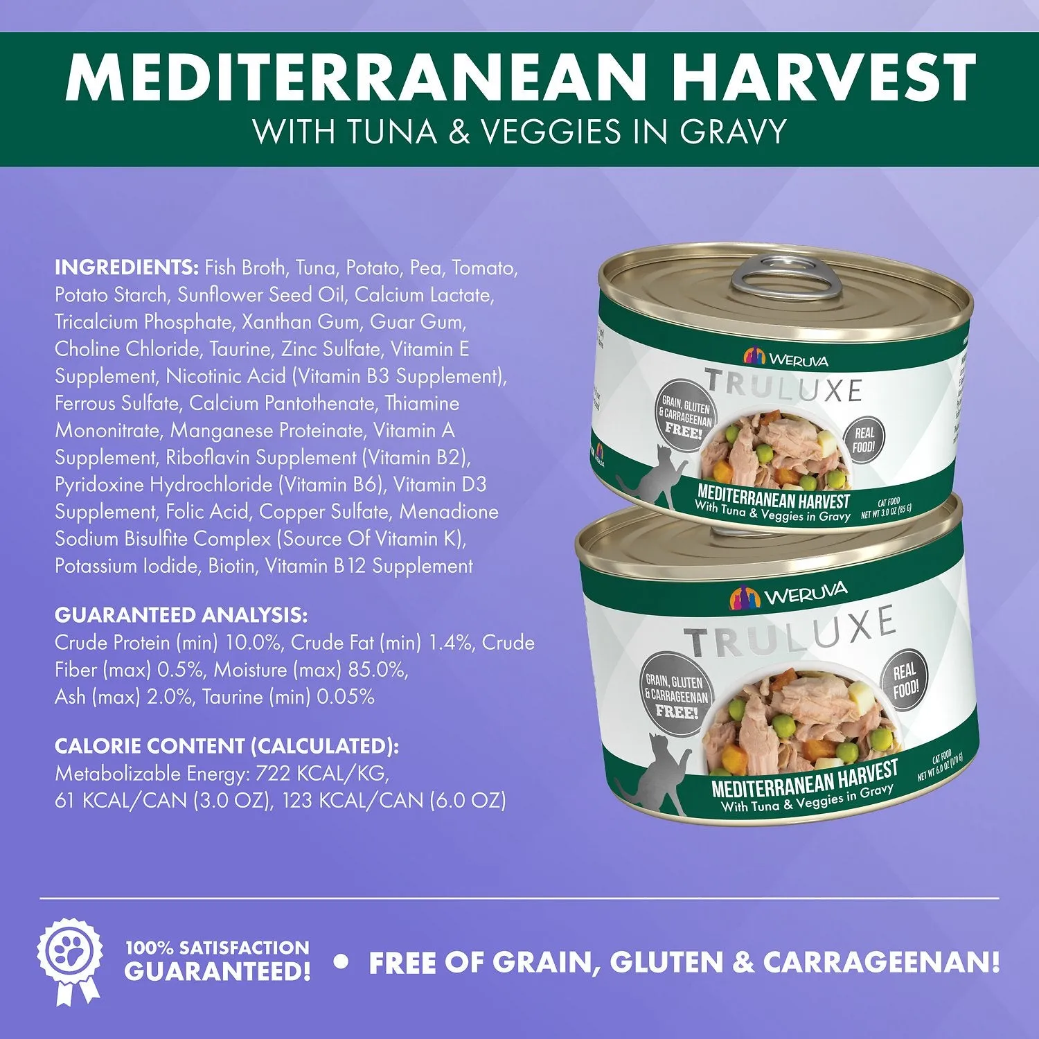 Weruva Truluxe Grain-Free Canned Cat Food