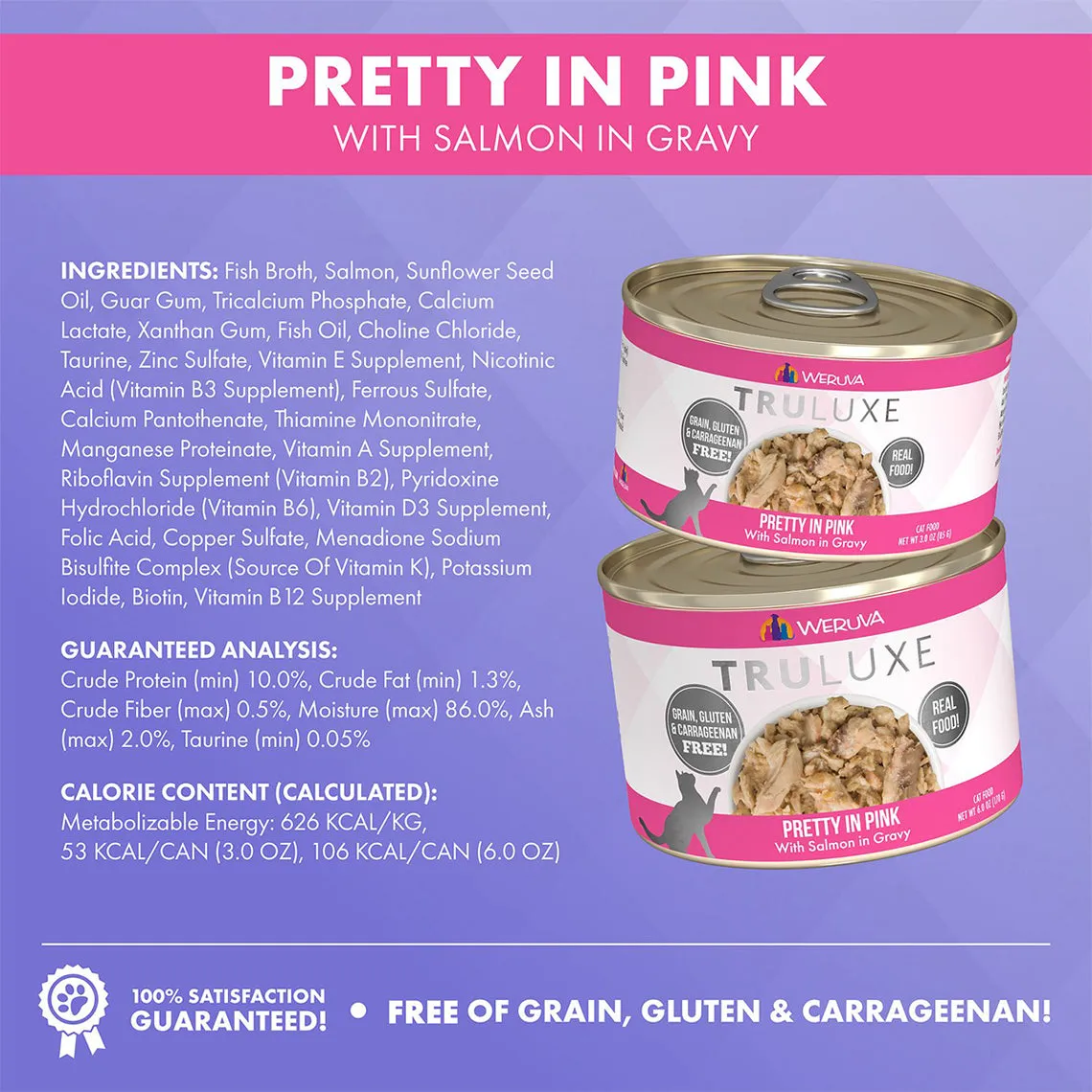 Weruva Truluxe Grain-Free Canned Cat Food