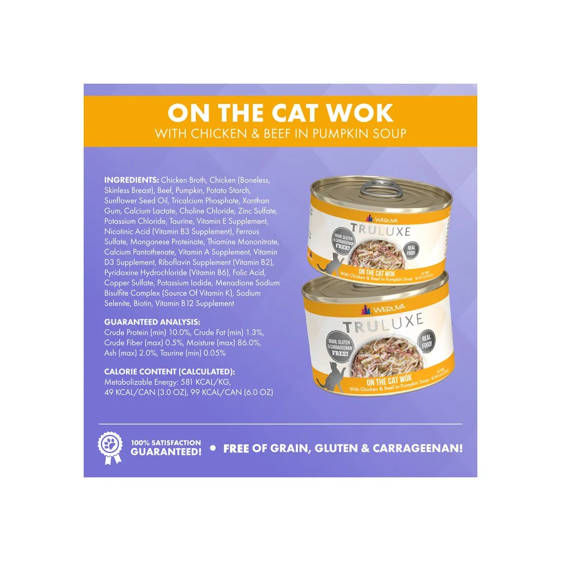 Weruva Truluxe Grain-Free Canned Cat Food