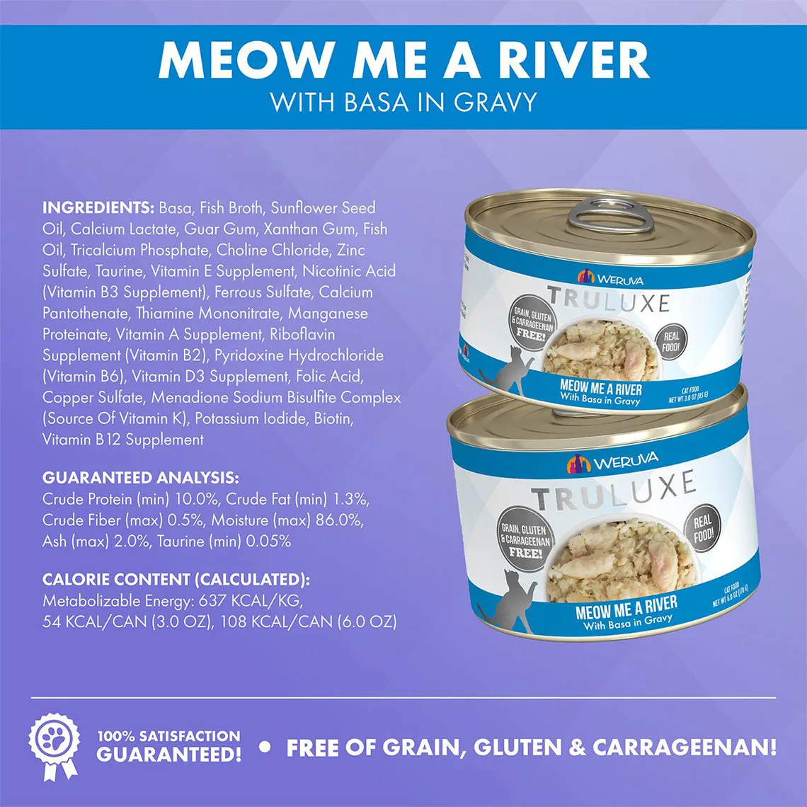 Weruva Truluxe Grain-Free Canned Cat Food