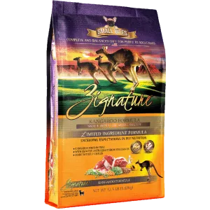 Zignature Dog Kangaroo Formula Small Bites 12.5lb